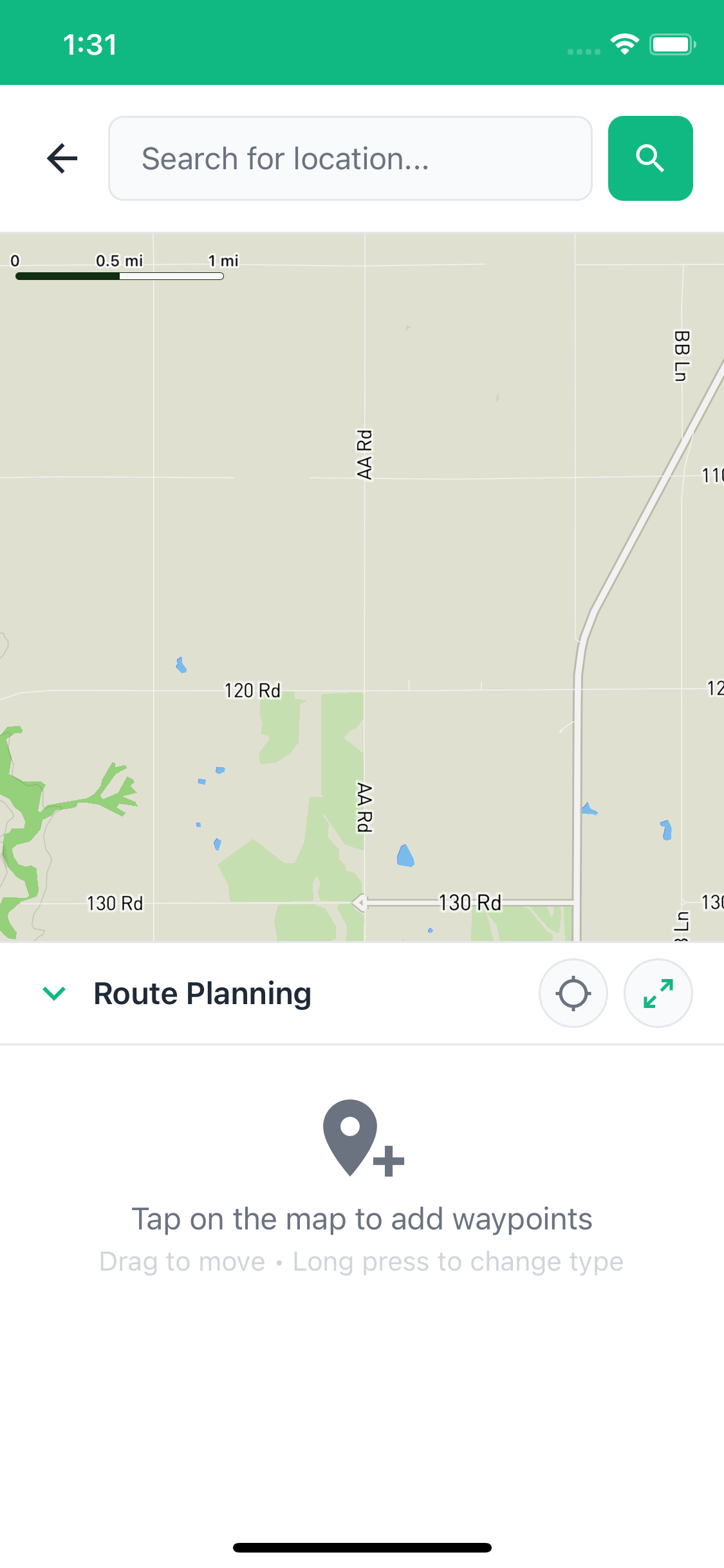 Location Search Screen