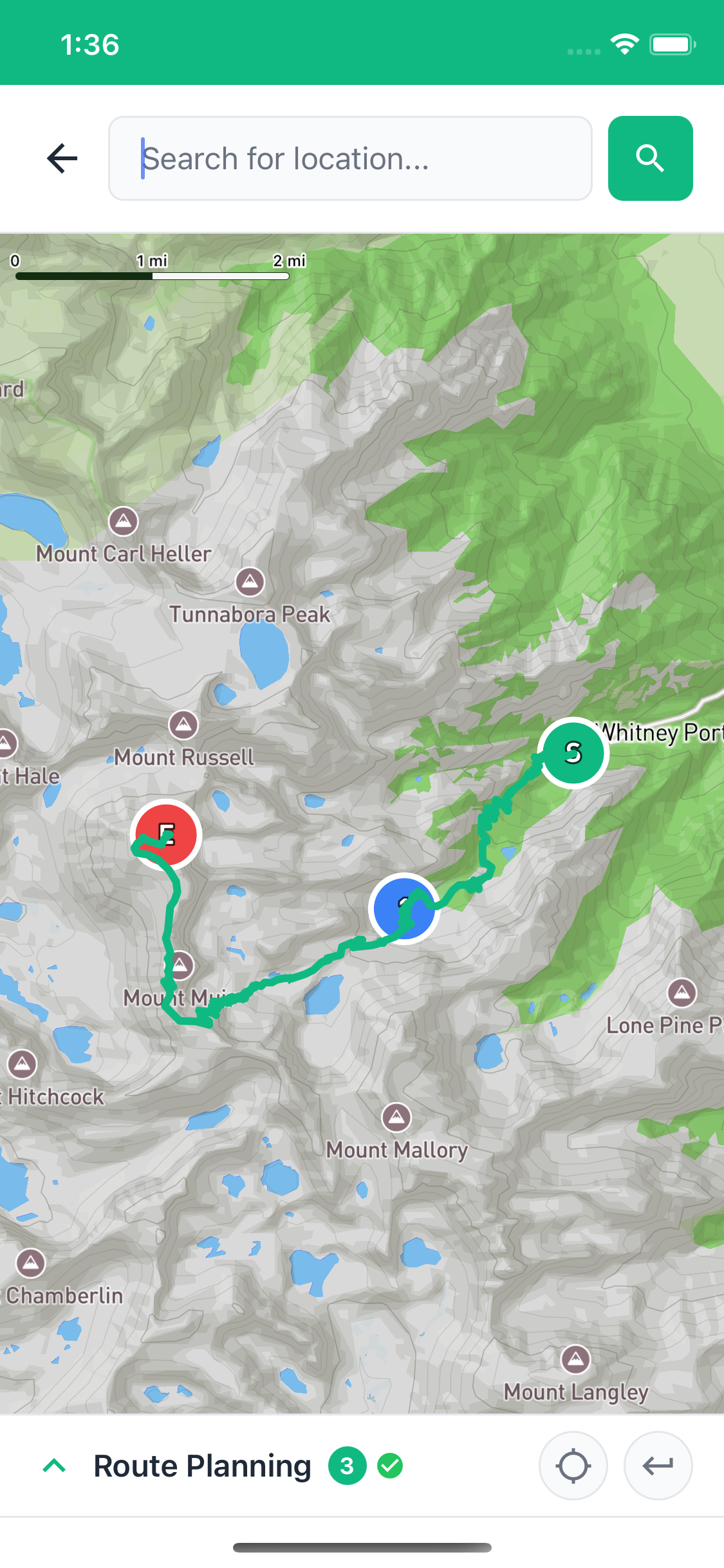 Route With Segment Screen